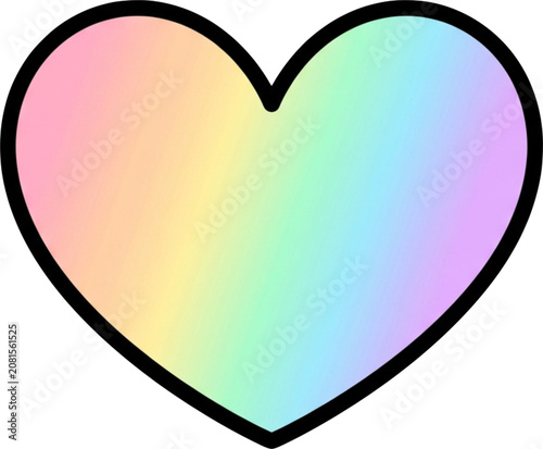 colorful heart shape