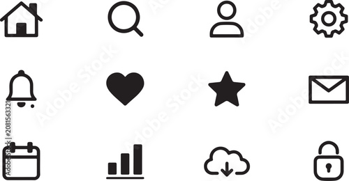 set of icons for web