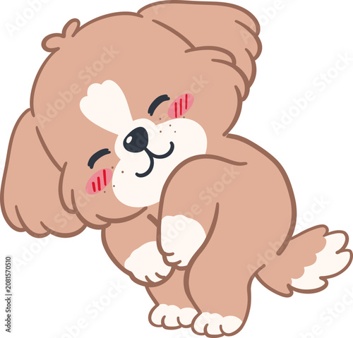 Dog Character Puppy Cartoon Illustration
