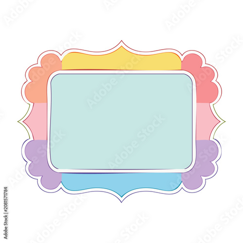 Flat design cloud with sun and sky elements