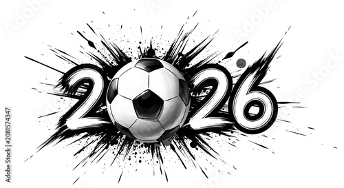 Soccer ball 2026 graphic design