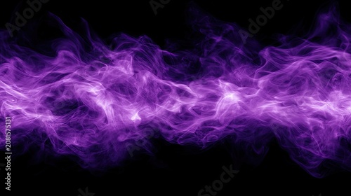 Ethereal purple gas swirls across a dark, void-like background
