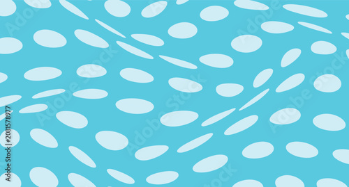 Schilderij op canvas Seamless blue water drop and pill pattern vector illustration with circles and d