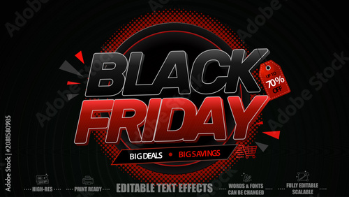 Black Friday Editable Text Effects – Premium Sale Typography