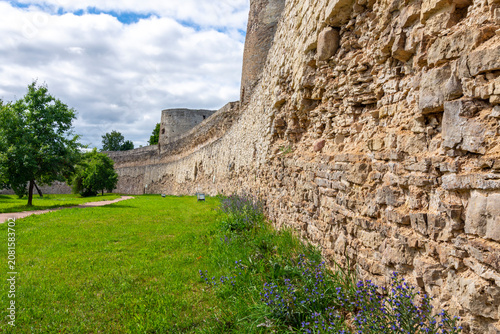 Картината върху платно Walls and tower of the Izborsk fortress, Izborsk, Pskov region, Russia