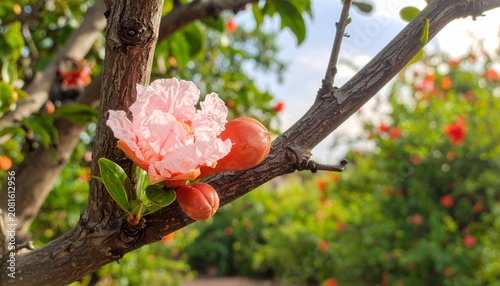 Close-up of a blooming red rose flower in garden.