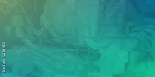 Abstract blurred background image of blue, green colors gradient used as an illustration. Designing posters or advertisements.