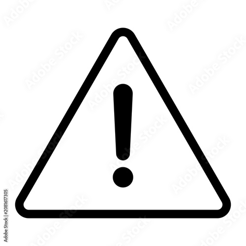 Warning Alert Vector Icon Illustration