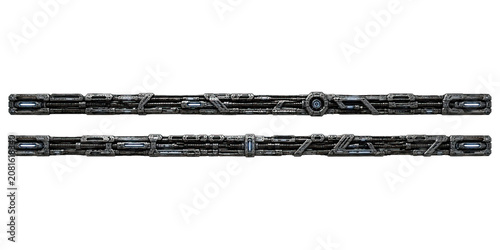 Sci Fi Tech Frames. Futuristic frame border design 