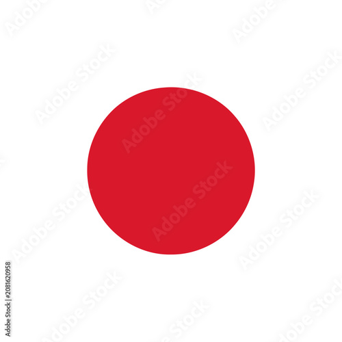 Red circle vector icon