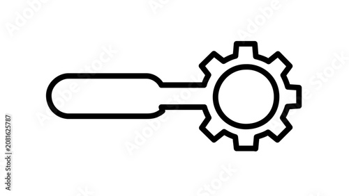 Clean flat vector line icon of a celebratory noise maker for graduation announcements, class party flyers, achievement messages, and school event UI.