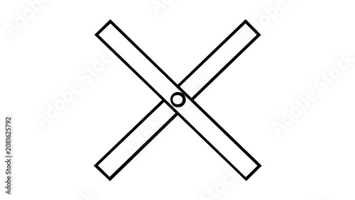 Clean flat vector line icon of a cheering noise maker, great for sports fan graphics, stadium alerts, tournament promos, and victory celebrations.