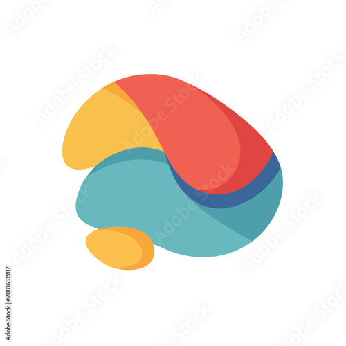 Abstract colorful circle vector graphic