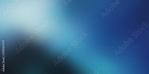 Fotografie Abstract blue gradient background with a soft, luminous glow emanating from the upper left corner, creating a sense of depth and serenity