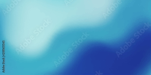 Canvas Print A smooth, gradient blend of ocean blues and soft aquas creates an abstract background, evoking a sense of calm and depth