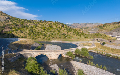 Historic Kasrik Bridge Over Botan River in Siirt, Turkiye – Ancient Stone Bridge and Cultural Heritage of Southeastern Anatolia