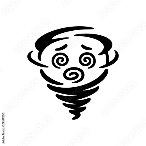 Foto Dizzy Cyclone Overwhelm Icon
