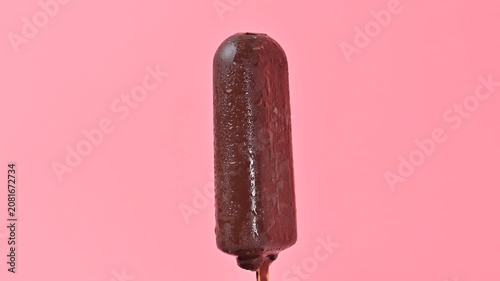 video of a chocolate ice cream stick