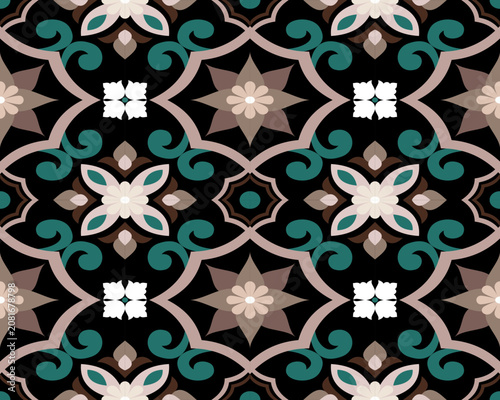 This type of seamless pattern is widely used for clothing (like sarongs or shirts), wallpapers, wrapping paper, and cultural textile designs.