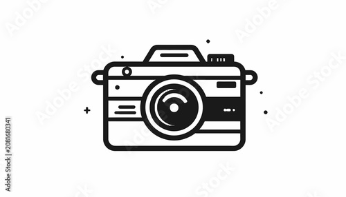 Camera Icon Graphic Design Element.