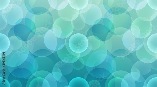 Abstract Teal Broken Seamless Pattern with Soft Light Circles Background
