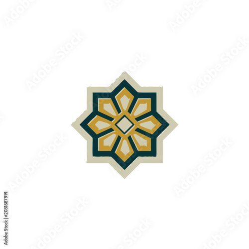 Geometric Star Pattern Vector Design