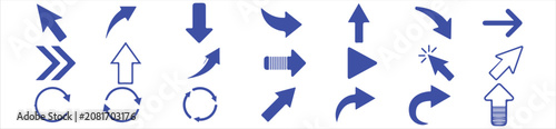 Fotografie Arrow icons collection