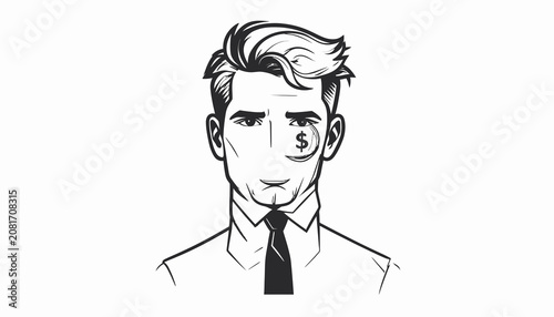 Man in a suit and tie.