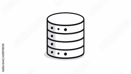Simple illustration of a cylinder.