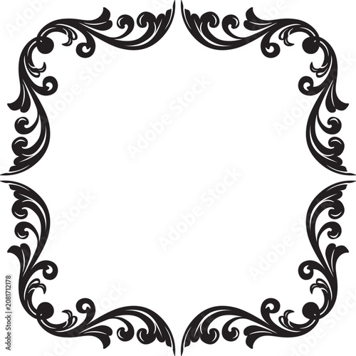 luxurious frame ornament