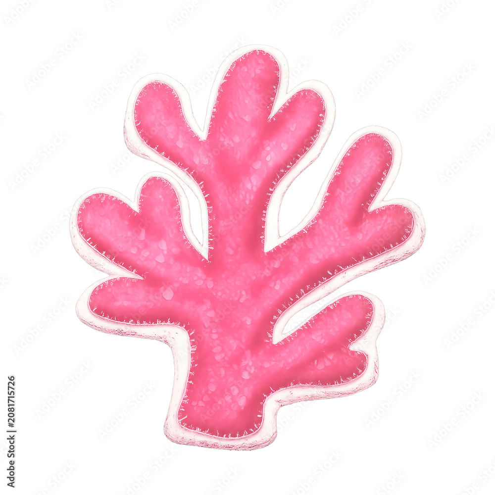 Fototapeta premium PNG Vibrant pink coral illustration