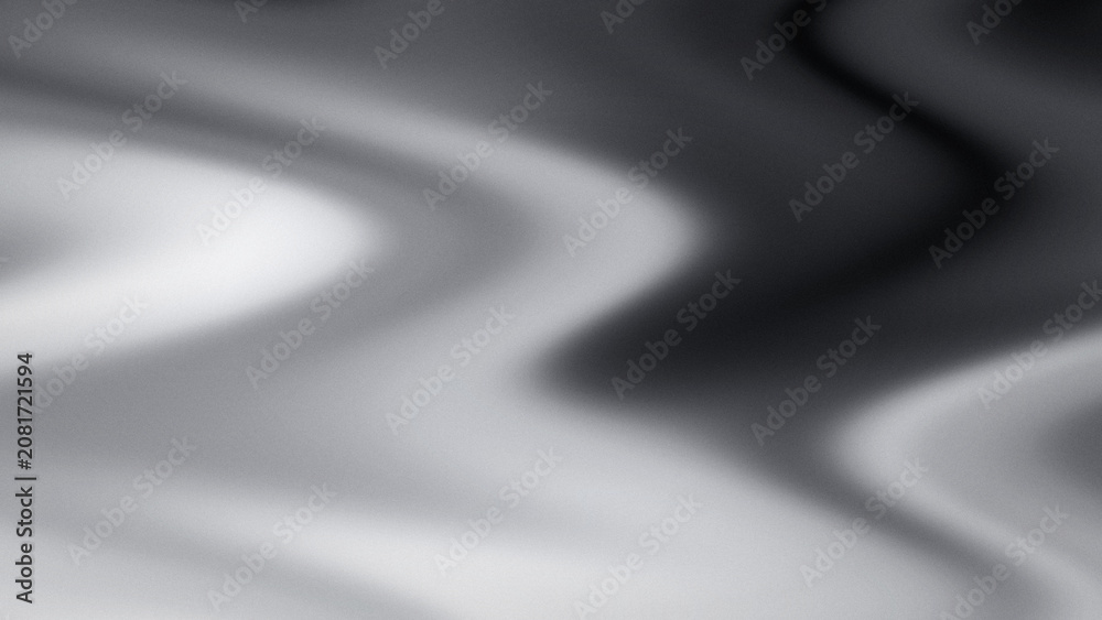 Fototapeta premium Abstract gray wavy gradient background with soft blurred lines and subtle noise texture, creating a smooth, flowing visual effect