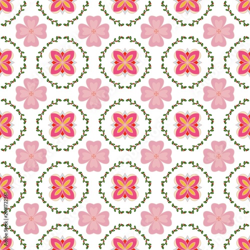 seamless floral pattern with flowers
