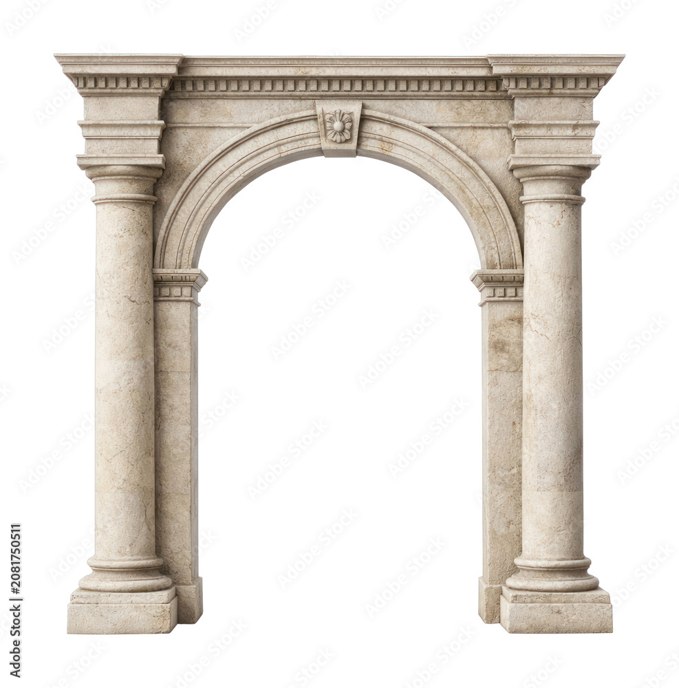 Obraz premium PNG Elegant classical stone archway