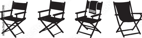 Foto Folding director's chair with different fabric options