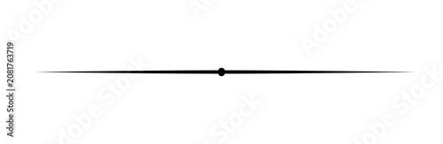 Photos Minimalist Black Tapered Horizontal Line Divider with Center Circle Bead Accent