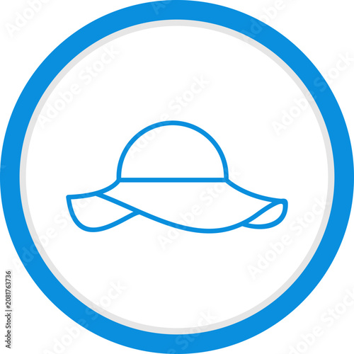Εκτύπωση καμβά Woman's Hat Icon