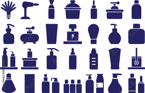 set of bottles