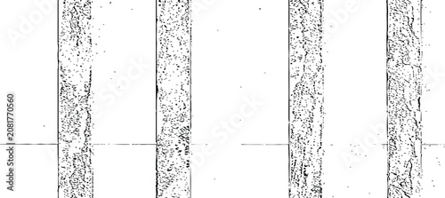Distressed grunge stripe pattern with bold black vertical bars and heavy weathered texture for urban aesthetic design.