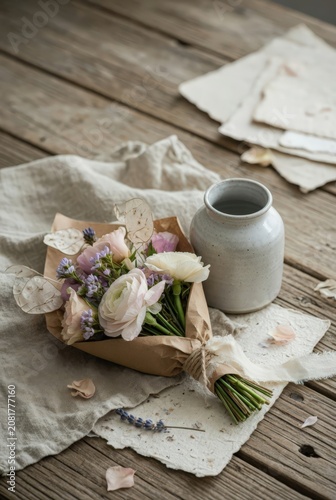 Bouquet of ranunculus flowers presented as a visual concept for lifestyle marketing, floral business branding, and creative advertising campaigns.