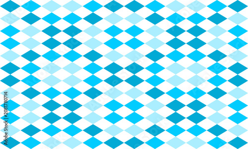 gradient blue tone diamond repeat block pattern, replete image design for fabric printing