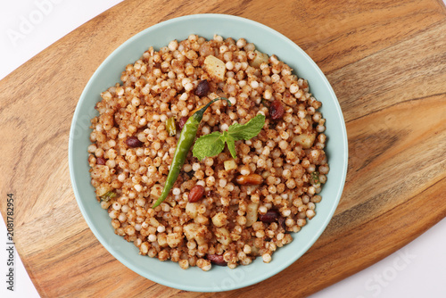 Sabudana Khichdi Sabudana khichri tapioca pearls cassava root sago Khichdi Mahashivratri Shivratri, Navratri Ram Navami festival fasting food sabudana usal. vegetarian Indian festival food snack 