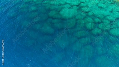 Aerial view of kenting national park and beautiful coastline , Taiwan