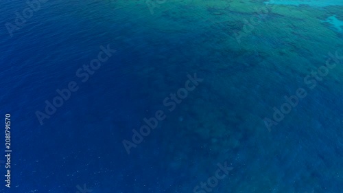 Aerial view of kenting national park and beautiful coastline , Taiwan