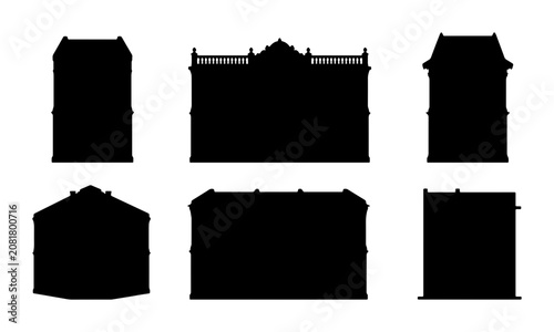 Animal Silhouettes Collection: Monkey, Bird, Spider, Eagle, Tree, Whale Icons
