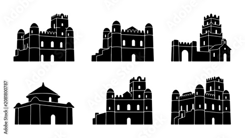 Ancient Fortifications, Castles, Palaces, Cityscapes, Architectural Silhouettes