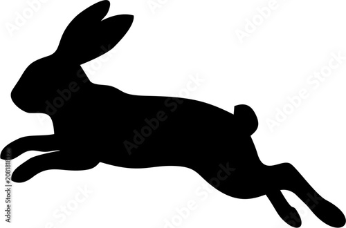 Jumping Rabbit Silhouette.eps