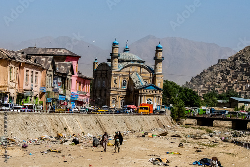 Kabul Afghanistan - Yune 10  2011  view of the streets and markets of Kabul city