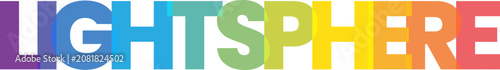 Fotografie A compelling colorful modern logo for LIGHTSPHERE featuring a smooth gradient tr
