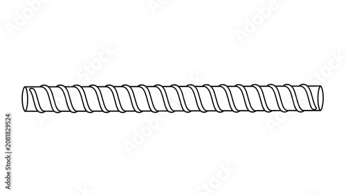 Twisted wire spring coil on white background.